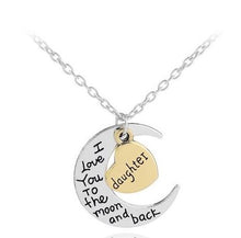 Load image into Gallery viewer, NJ - I Love You to the Moon &amp; Back - Necklace - Multi (Mom, Daughter, Sister, Grandma)