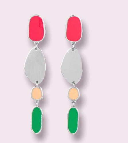 DD - Multi Color Dangle Earrings