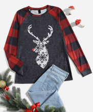 Load image into Gallery viewer, ER - Deer &amp; Buffalo Plaid Print Shirt