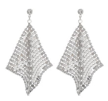 Load image into Gallery viewer, NJ - Square Diamond Sequin  Post Earrings
