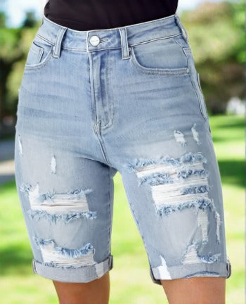 RJ - Distressed Bermuda Shorts - Light (S, M, & L)