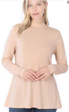 Load image into Gallery viewer, ZEN - Long Sleeve Round Neck A-Line Top - Multiple Colors Available