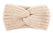 Load image into Gallery viewer, SEL - Women&#39;s Knit Winter Twisted Headband Ear Warmer - Beige or Charcoal