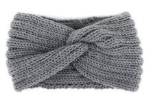 Load image into Gallery viewer, SEL - Women&#39;s Knit Winter Twisted Headband Ear Warmer - Beige or Charcoal