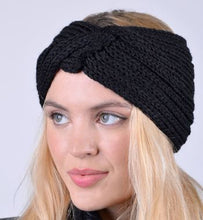 Load image into Gallery viewer, SEL - Women&#39;s Knit Winter Twisted Headband Ear Warmer - Beige or Charcoal