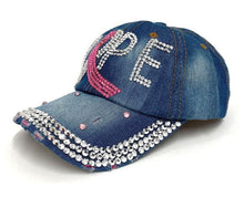 Load image into Gallery viewer, SEL - Bling Studded &quot;Breast Cancer Hope&quot; Cap