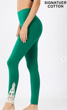Load image into Gallery viewer, ZEN - Cotton Ankle Patch Leggings - Ash Mocha or Forest Green