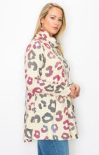 Load image into Gallery viewer, CL - PLUS Mock Turtleneck Multi-Colored Leopard Top