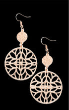 Load image into Gallery viewer, DD - Rose Gold High Sheen Finish Petal Earrings