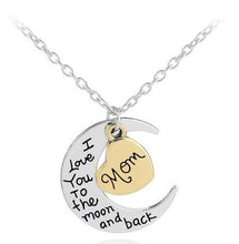 Load image into Gallery viewer, NJ - I Love You to the Moon &amp; Back - Necklace - Multi (Mom, Daughter, Sister, Grandma)