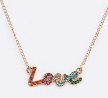 Load image into Gallery viewer, Love Crystal Layer Necklace - Multi