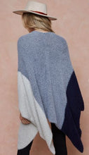 Load image into Gallery viewer, OnBlue - Color Block Open Eyelash Cardigan - Grey