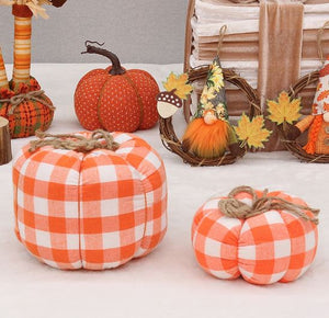 NJ - Halloween Cloth Pumpkin - Small or Large