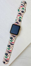 Load image into Gallery viewer, PO - Holiday Pup Christmas Smart Watch Band S/M- Cream
