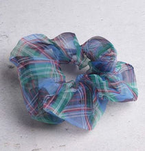 Load image into Gallery viewer, JAY - Plaid Scrunchies (Blue, Green, Multi, Pale, Yellow, Lavender)