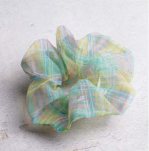 Load image into Gallery viewer, JAY - Plaid Scrunchies (Blue, Green, Multi, Pale, Yellow, Lavender)