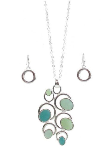 JM - Multi Sea Glass Pendant Necklace