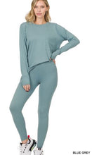 Load image into Gallery viewer, ZEN - PLUS Microfiber Top &amp; Legging Set - Blue