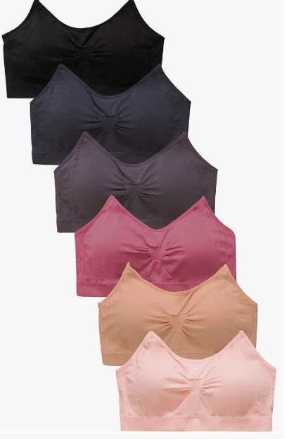 MVB - Women's Seamless Sports Bra - Black, Grey, Blue, Rose, Tan, Pink