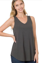Load image into Gallery viewer, ZEN - V-Neck Sleeveless Top - (Grey, Yellow, Olive, Ash Mocha)