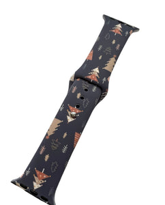 PO - Christmas Tree Smart Watch Band M/L - Navy