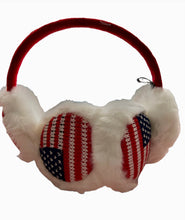 Load image into Gallery viewer, Selini - Fuzzy Earmuffs - Snowflake, USA, or Black
