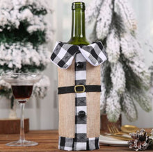 Load image into Gallery viewer, NJ - Linen Bells Lapel Wine Bottle Cover