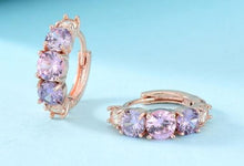 Load image into Gallery viewer, ER - Zircon Hoop Earrings